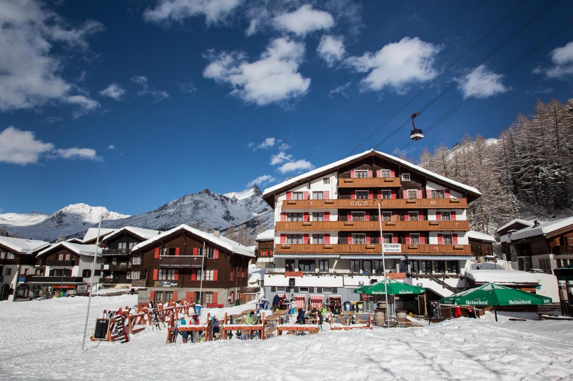 Hotel The Larix Ski-In Ski-Out Saas Fee Eksteriør billede